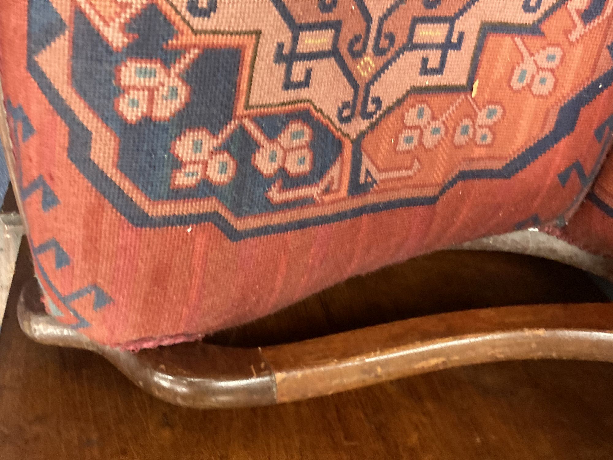 A 19th century Continental rocking chair